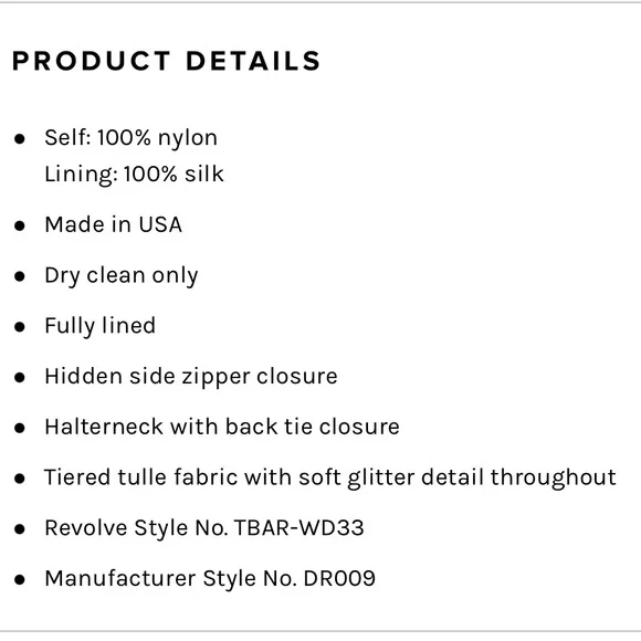 NEW- the bar Kai Dress in Nude Sparkle, MIDI length halter, Size 8 - Picture 5 of 14